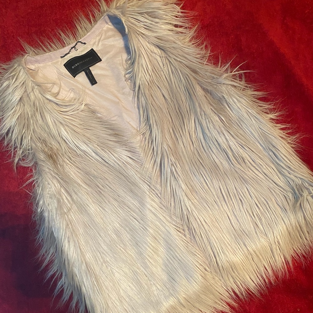 BCBG Maxazria Faux Fur Vest